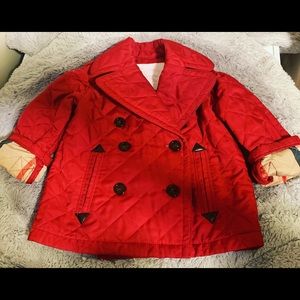 Burberry pea coat 2years